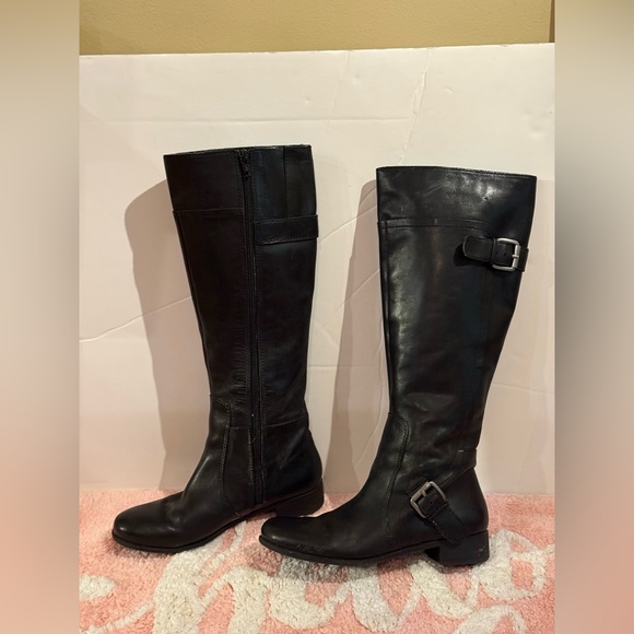 Leather Upper Nine West vintage America boots 5.5 leather upper, used condition - Picture 9 of 15